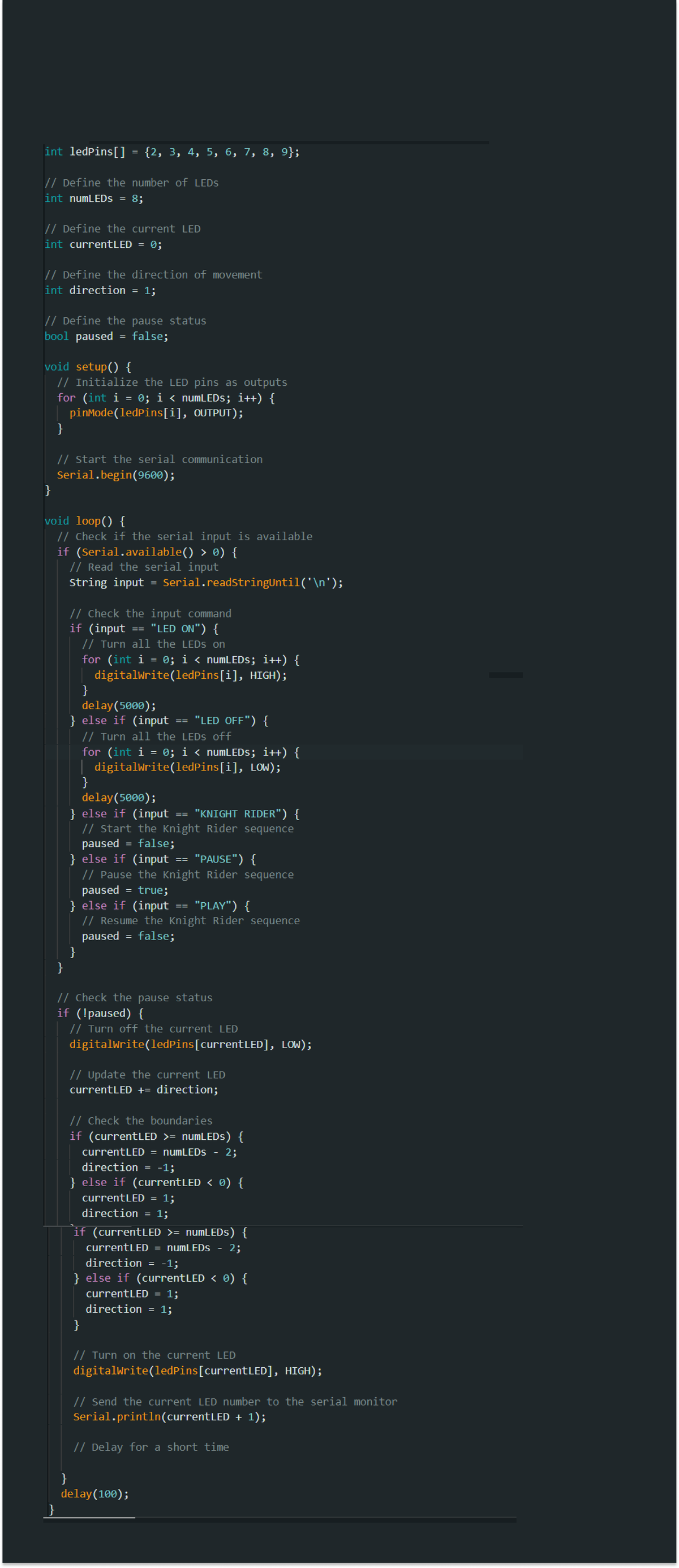 Arduino Code - CMPS 122 - Studocu