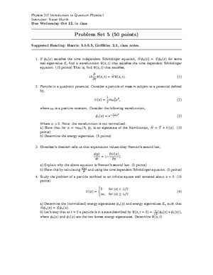 217 2017-2018 Lecture Notes 3 - Schrodinger Equation, Probability ...