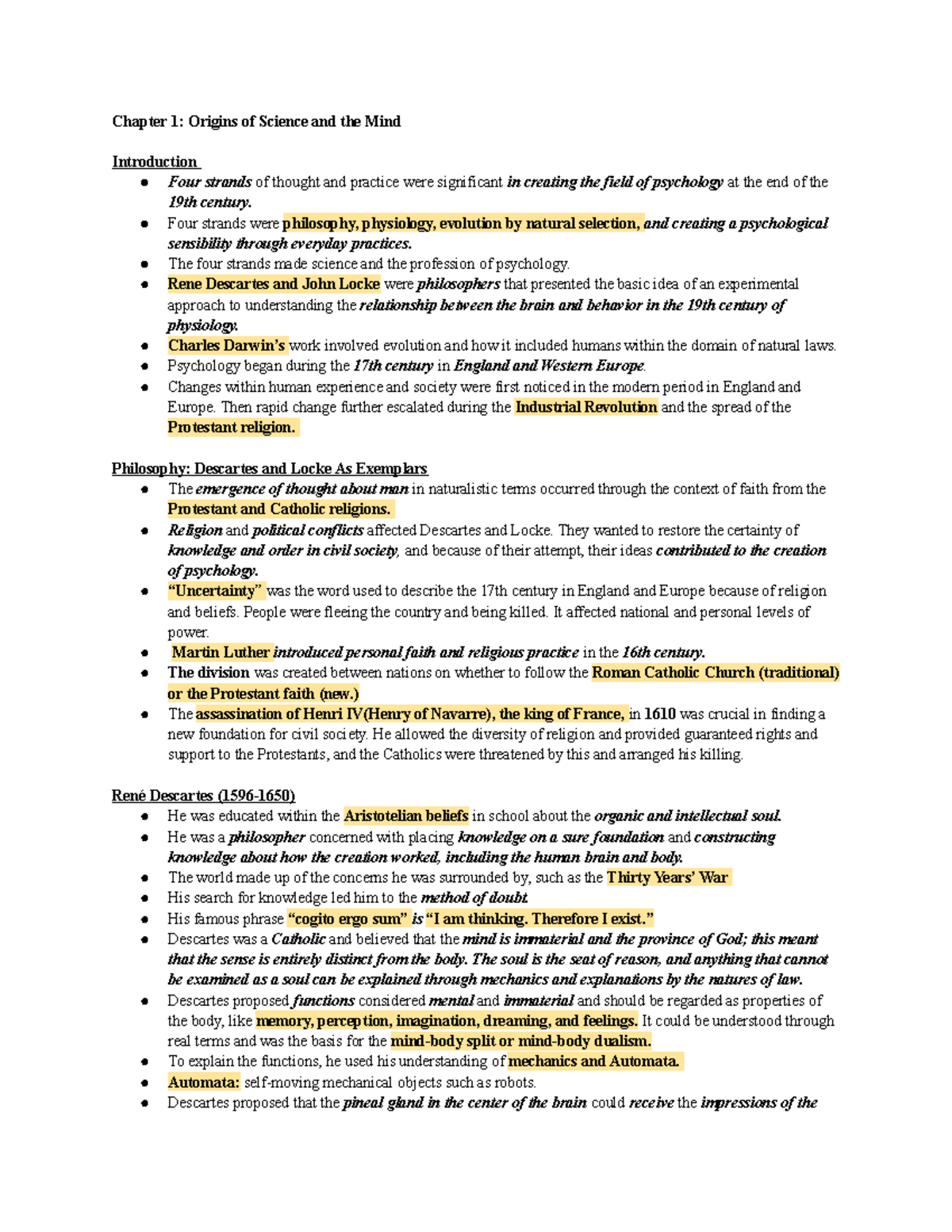 Psy 329 Ch 1 study guide - Chapter 1 summary from the textbook "A ...