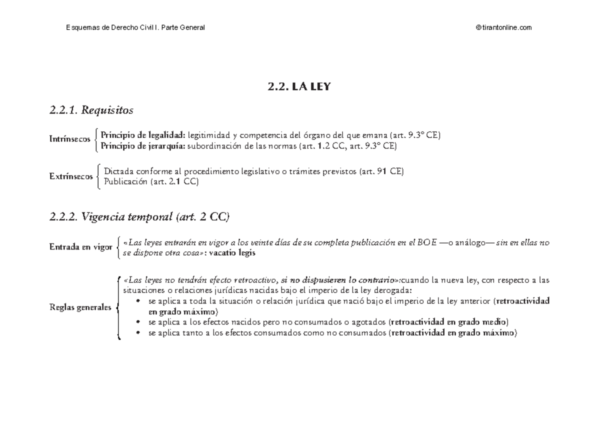 LEY - Apunts LEY - La LEY - 2. LA LEY 2.2. Requisitos Intrínsecos ...