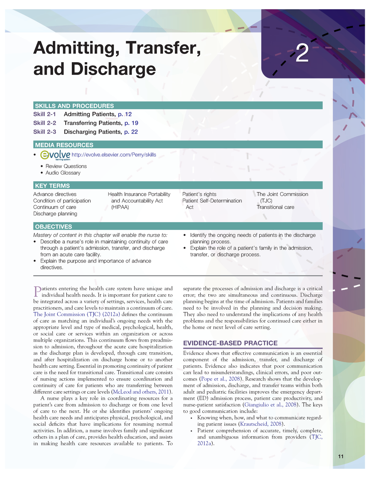 Admitting Transfer And Discharge 11 2 Admitting Transfer 