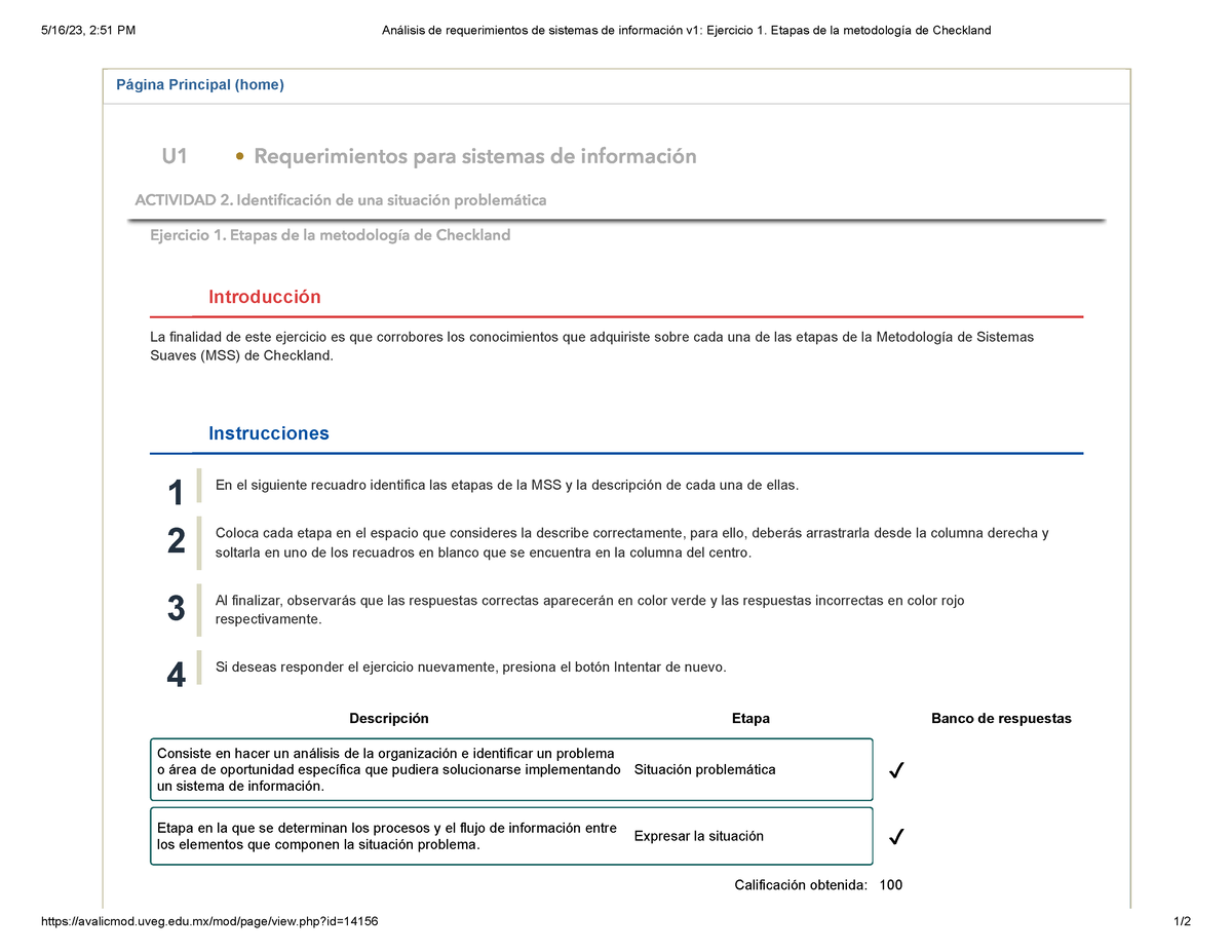 5. Unidad 1 - Ejercicio 1. Etapas De La Metodología De Checkland - 5/16 ...