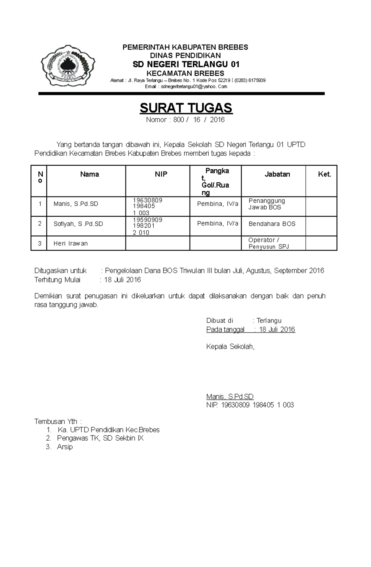 176880 - HJ Bha - PEMERINTAH KABUPATEN BREBES DINAS PENDIDIKAN SD ...