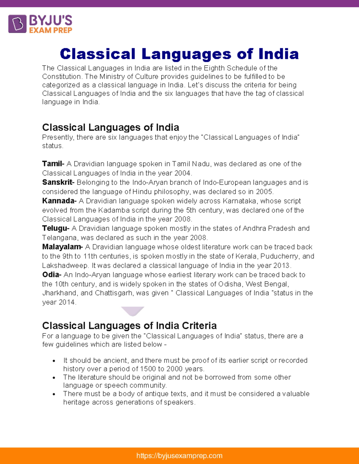 Classical languages of india 50 Classical Languages of India The