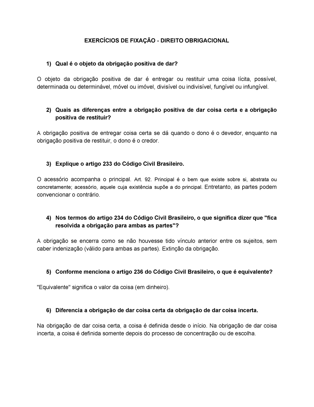 Prova 2019, Questões E Respostas - EXERCÍCIOS DE FIXAÇÃO - DIREITO ...