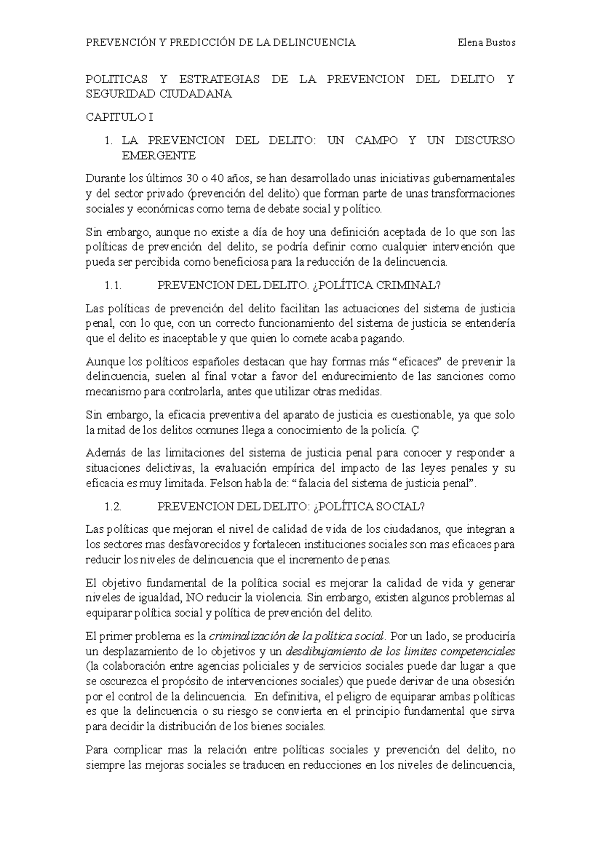 Politicas Y Estrategias DE LA Prevencion DEL Delito Y Seguridad ...