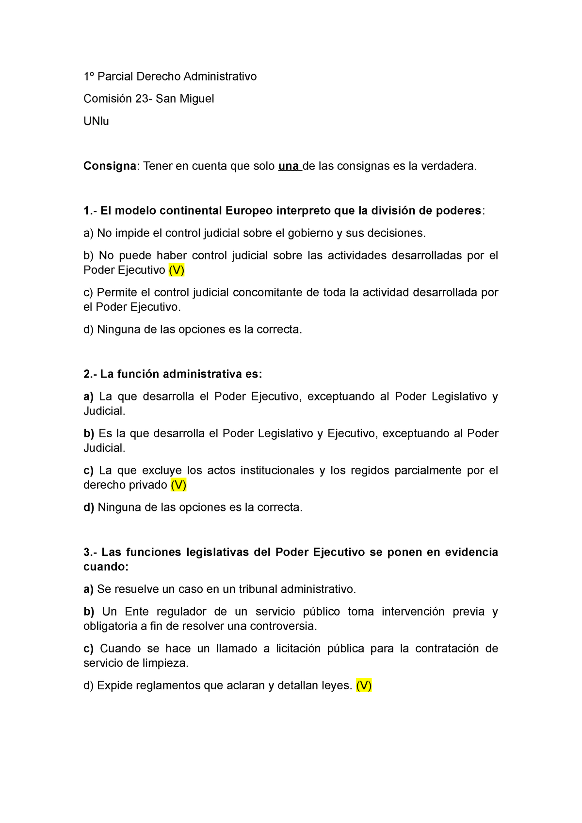 1 Parcial Derecho Administrativo - 1º Parcial Derecho Administrativo ...