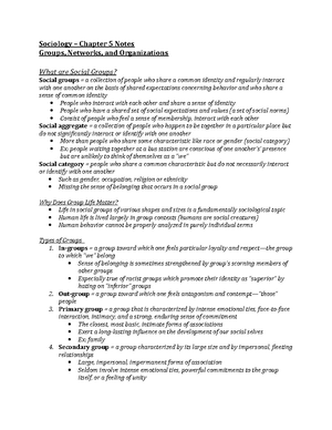 Sociology – Chapter 1-3 Notes - Sociology – Chapter 1 Notes Sociology ...