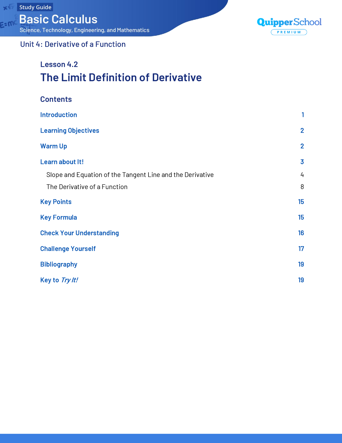 CAL 11 Q3 0402 Final - hardworking - The Limit Definition of Derivative ...