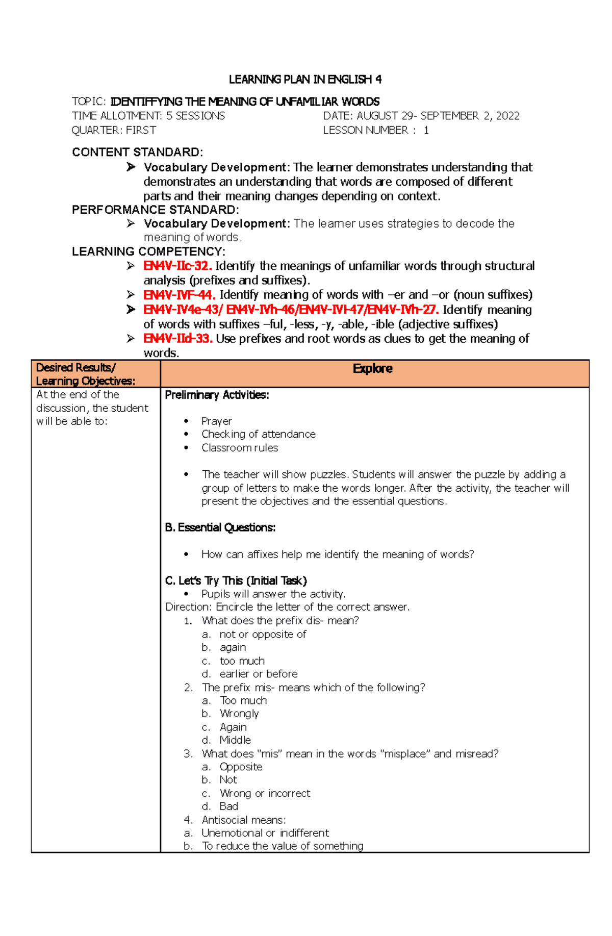 first-quarter-lesson-plan-learning-plan-in-english-4-topic