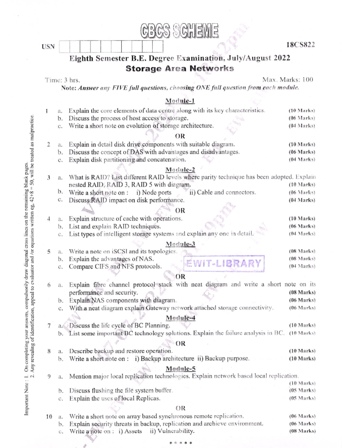 QP7544 - San previous year question papers - Storage area networks (SAN ...