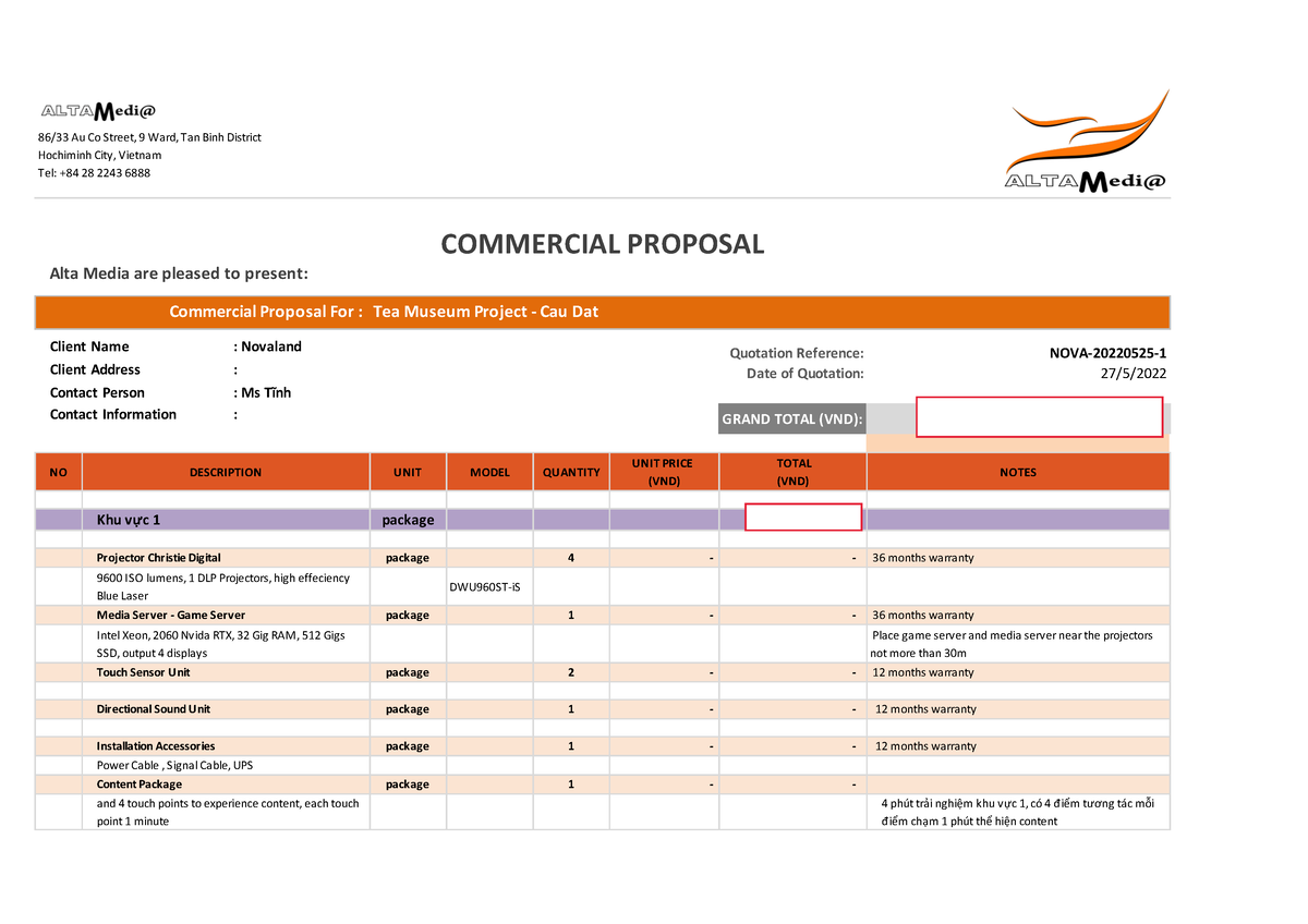 equipment-list-and-pricing-option-2-alta-media-are-pleased-to