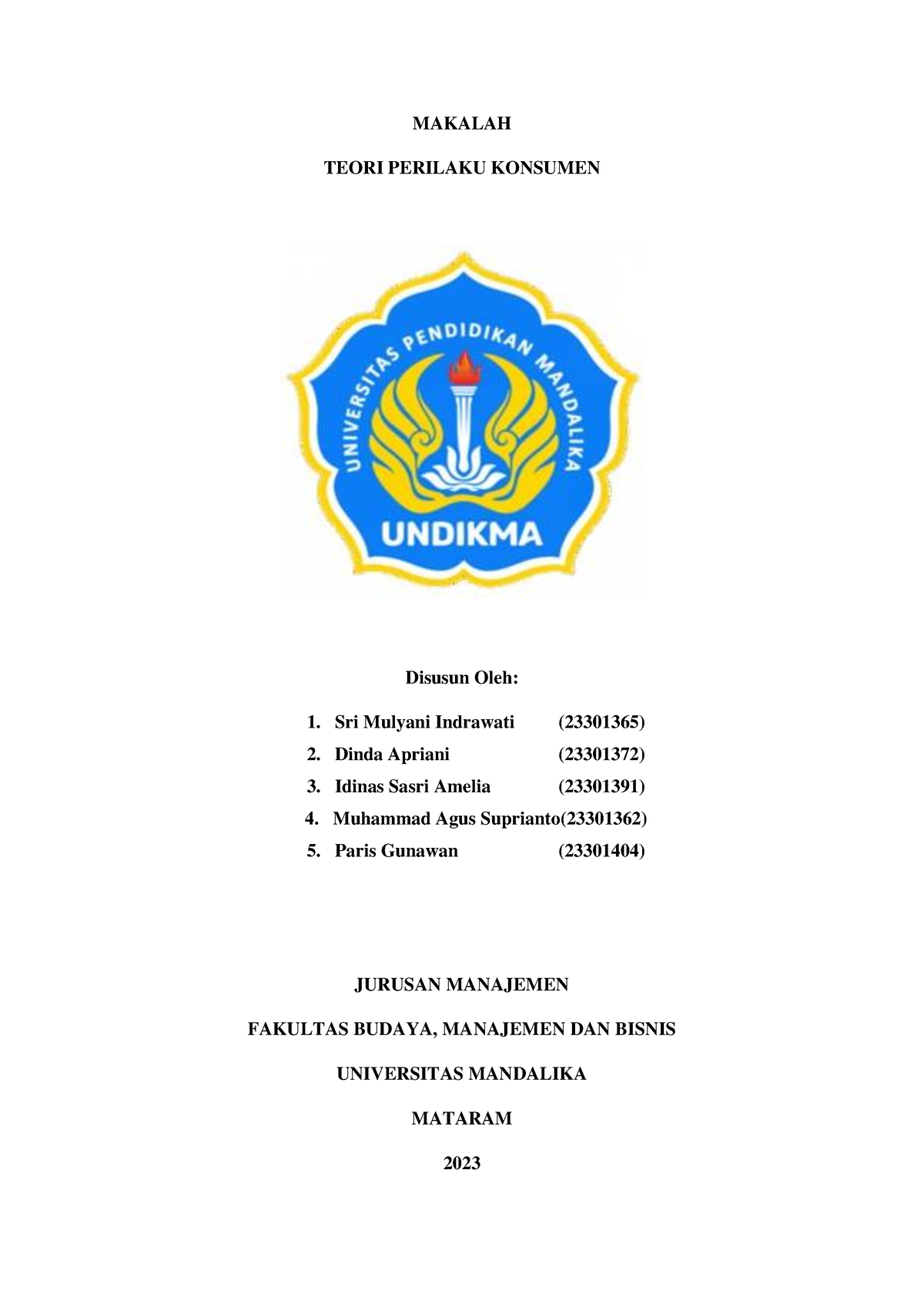 Makalah Konsep Perilaku Konsumen - MAKALAH TEORI PERILAKU KONSUMEN ...