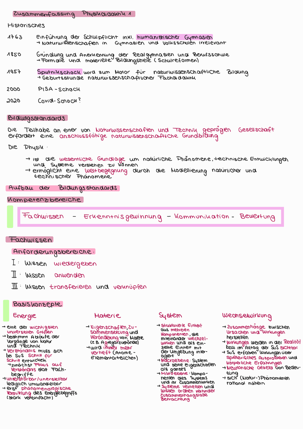 Physikdidaktik 1 - Teil 1 - Einführung In Die Didaktik Der Physik - Studocu