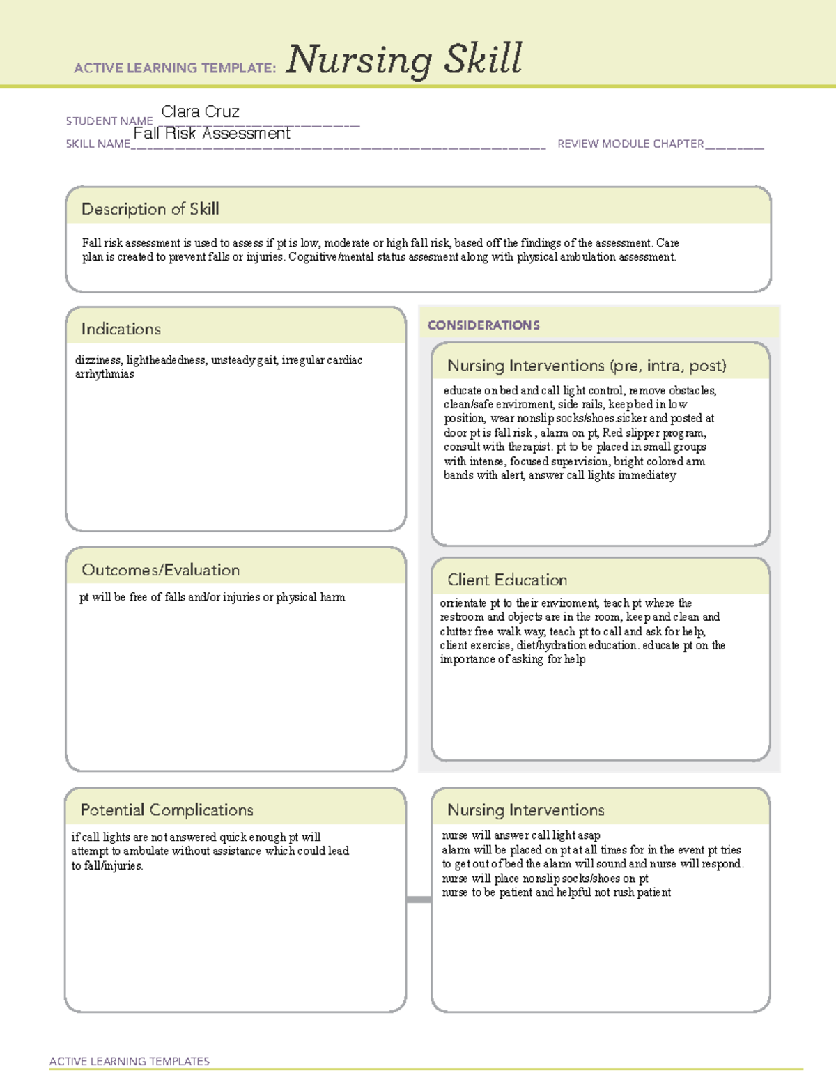 nursing-skill-ati-fall-risk-assessment-active-learning-templates