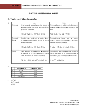 CHM271 - Tutorial 1 - Thermochemistry - THERMOCHEMISTRY Exothermic ...