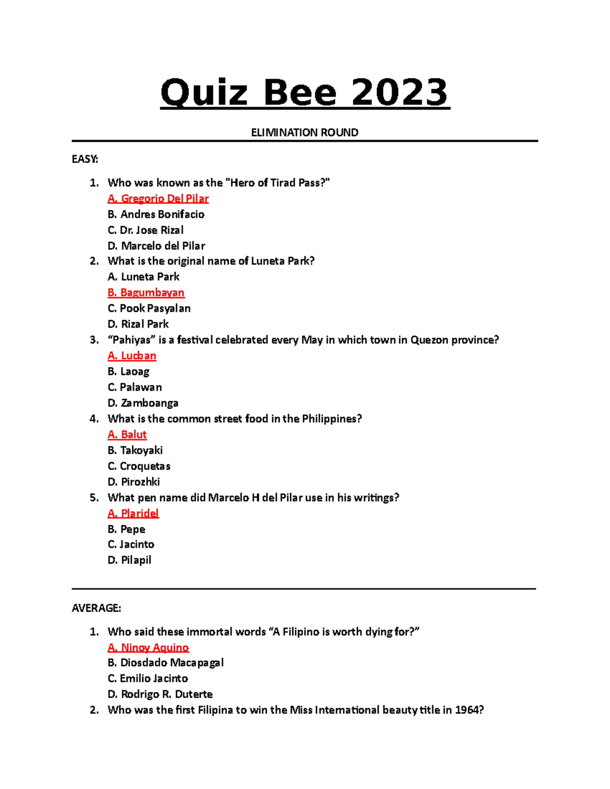 math quiz for grade 3 with answers philippines