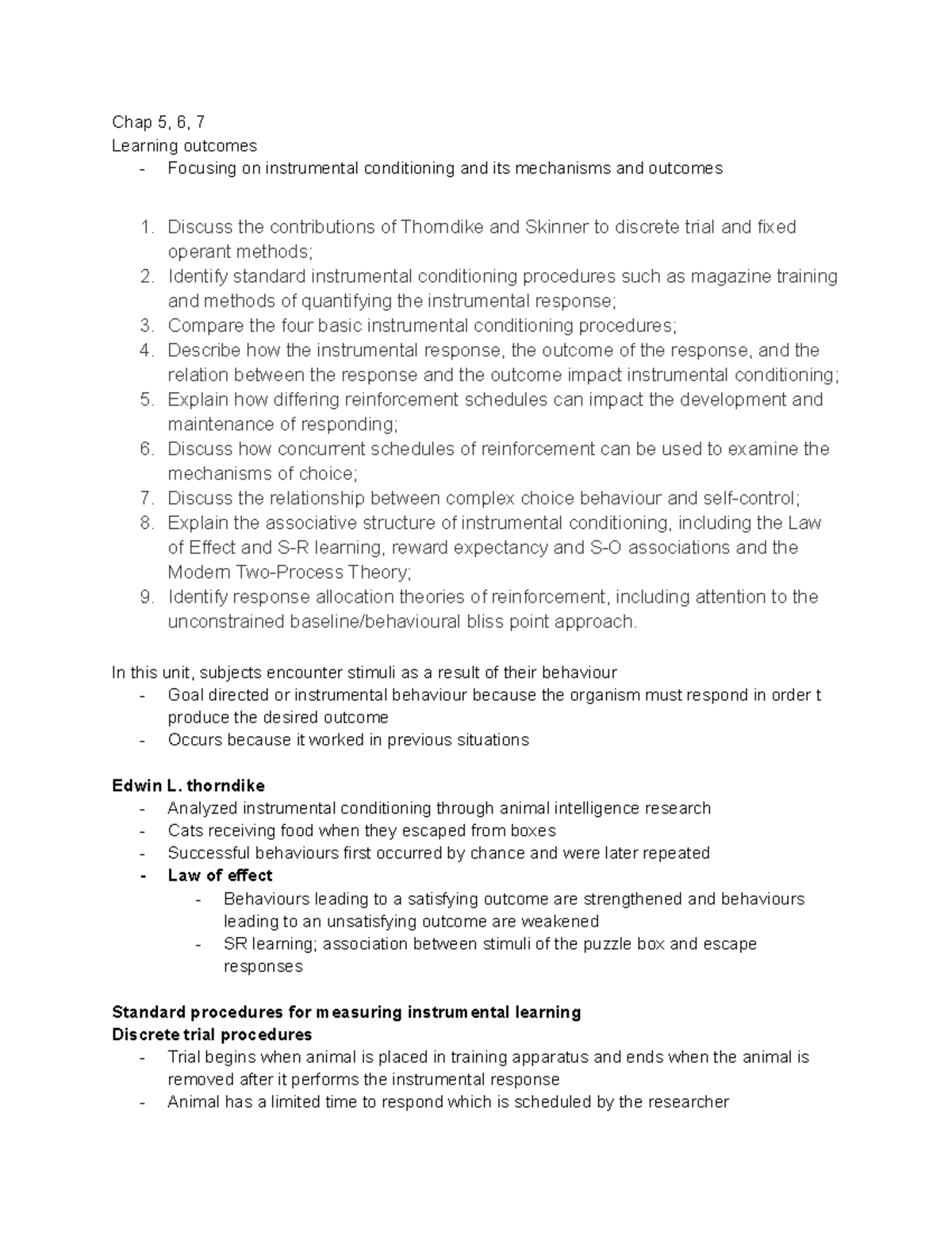 Unit 4 learning - notes from textbook and teacher lecture - Chap 5, 6 ...