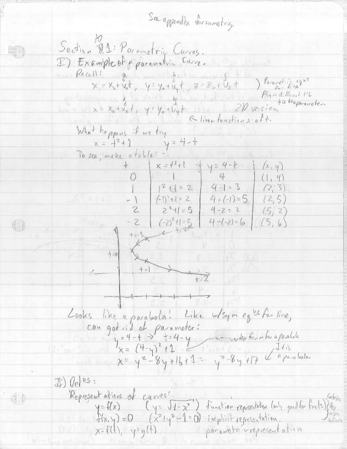 parametric-equations-math-171-studocu