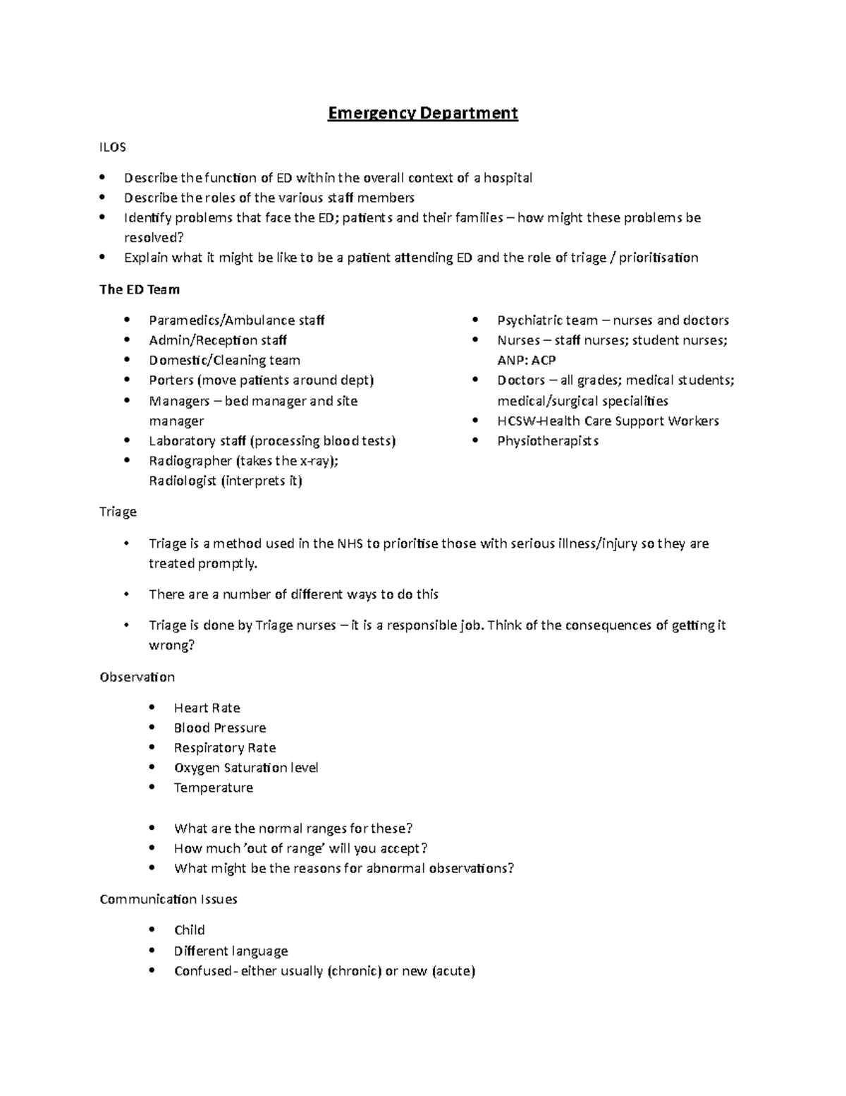 a-e-summarises-a-to-e-assessment-emergency-department-ilos-describe