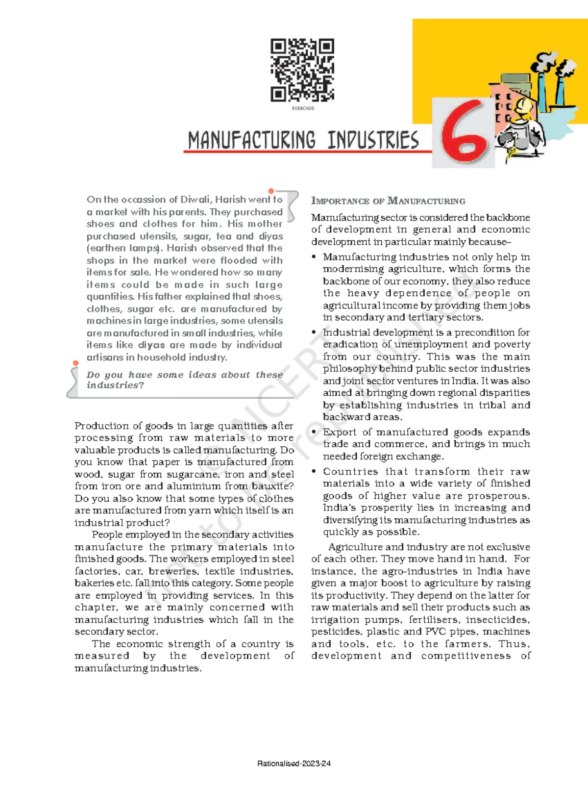 Ncert textbook for class 10 social science geography chapter 6 - 58 ...