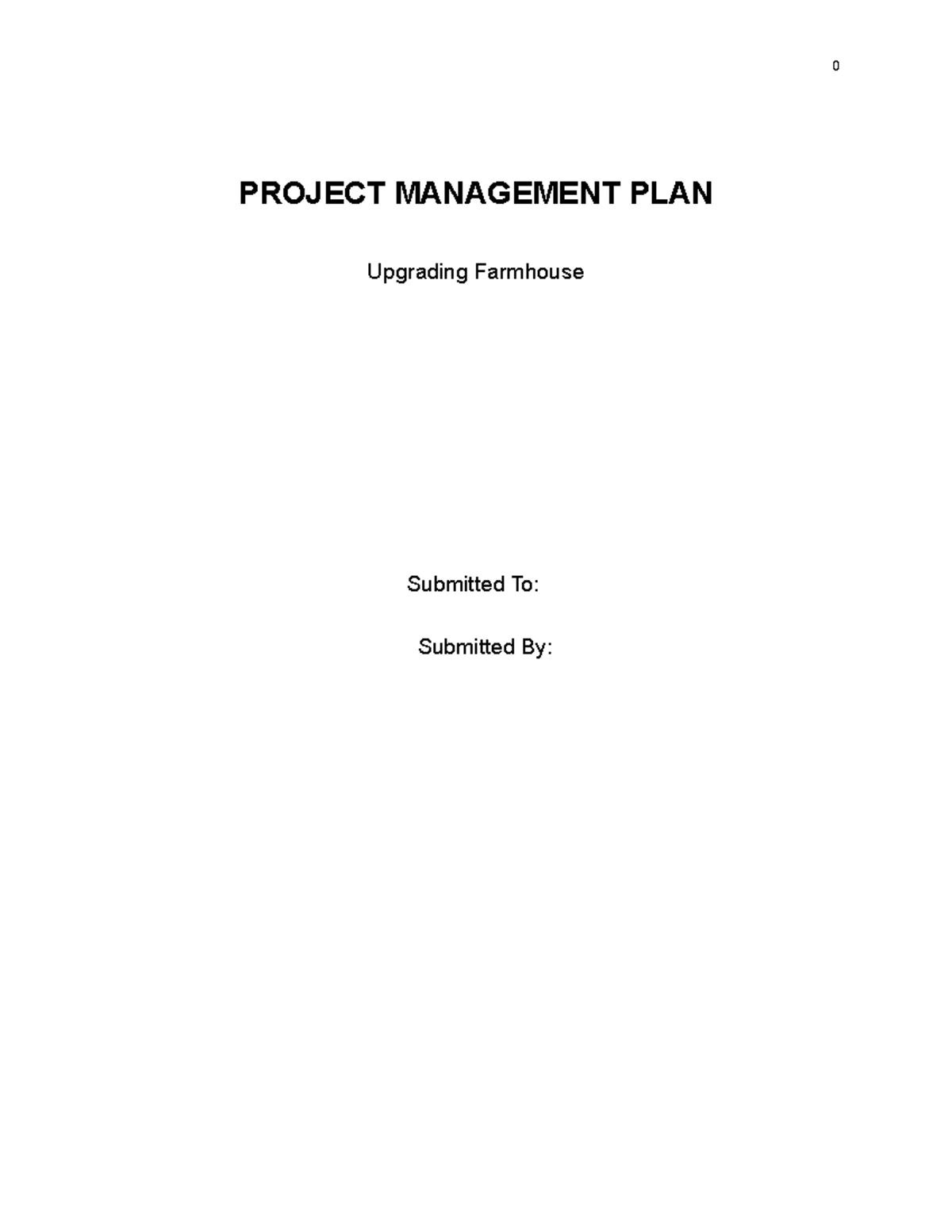 Collaboration Final Submission - PROJECT MANAGEMENT PLAN Upgrading ...