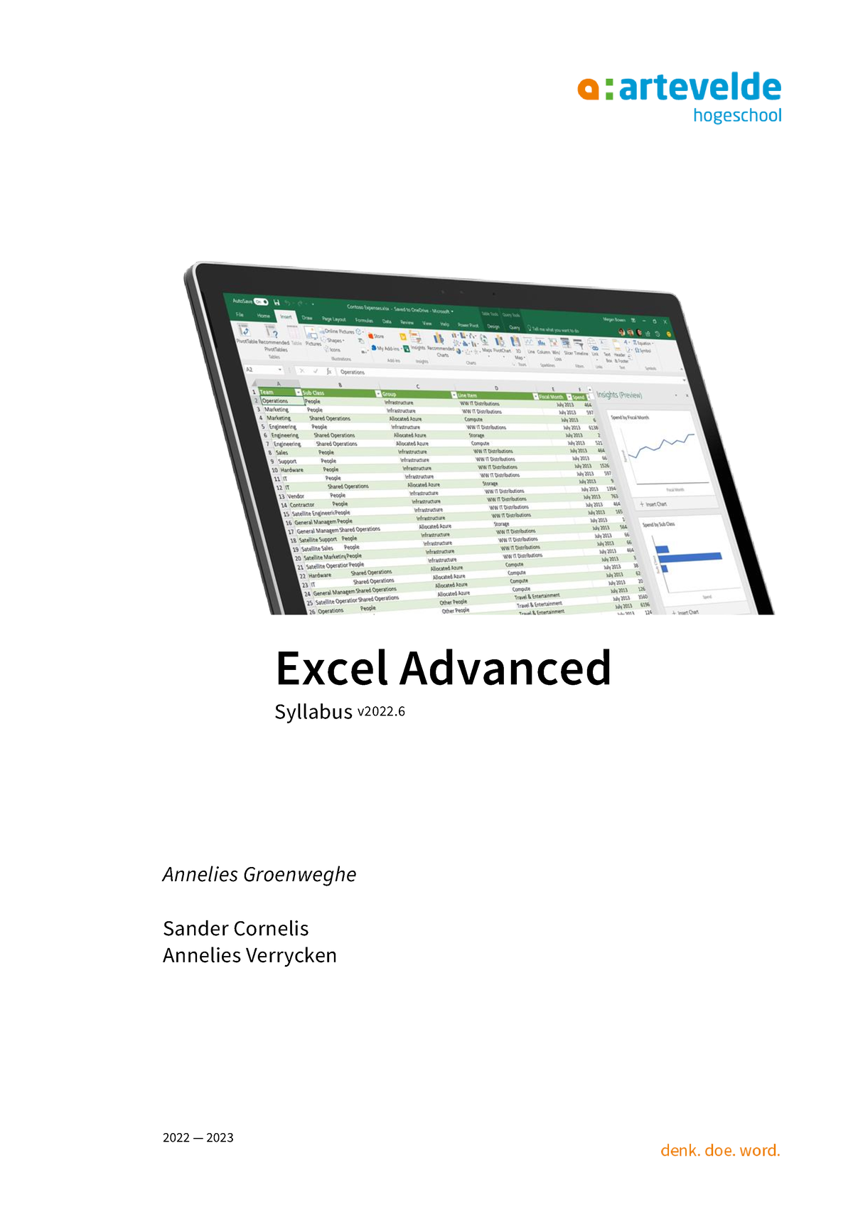 Syllabus Excel Advanced V2022.6 - 2022 — 2023 Excel Advanced Syllabus ...