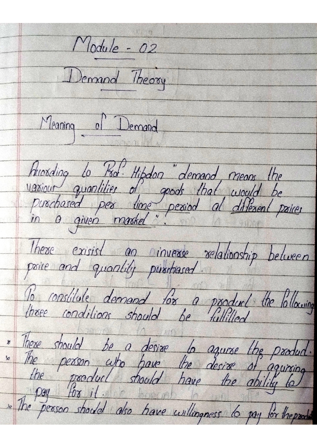 Meaning of demand Law of demand Assumption's etc... Ofprinciples of ...