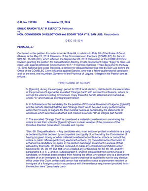 8 - Election Law Case - G. No. 207264 October 22, 2013 REGINA ONGSIAKO ...