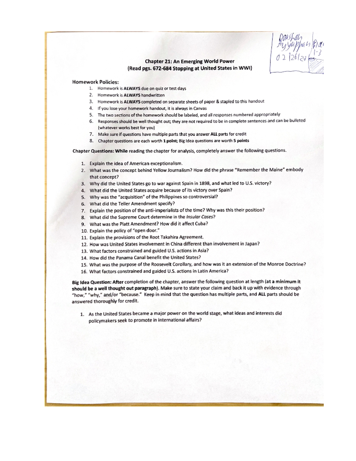 Chapter 21 Homework - Ifmewkfmwe - AMH2020 - Studocu