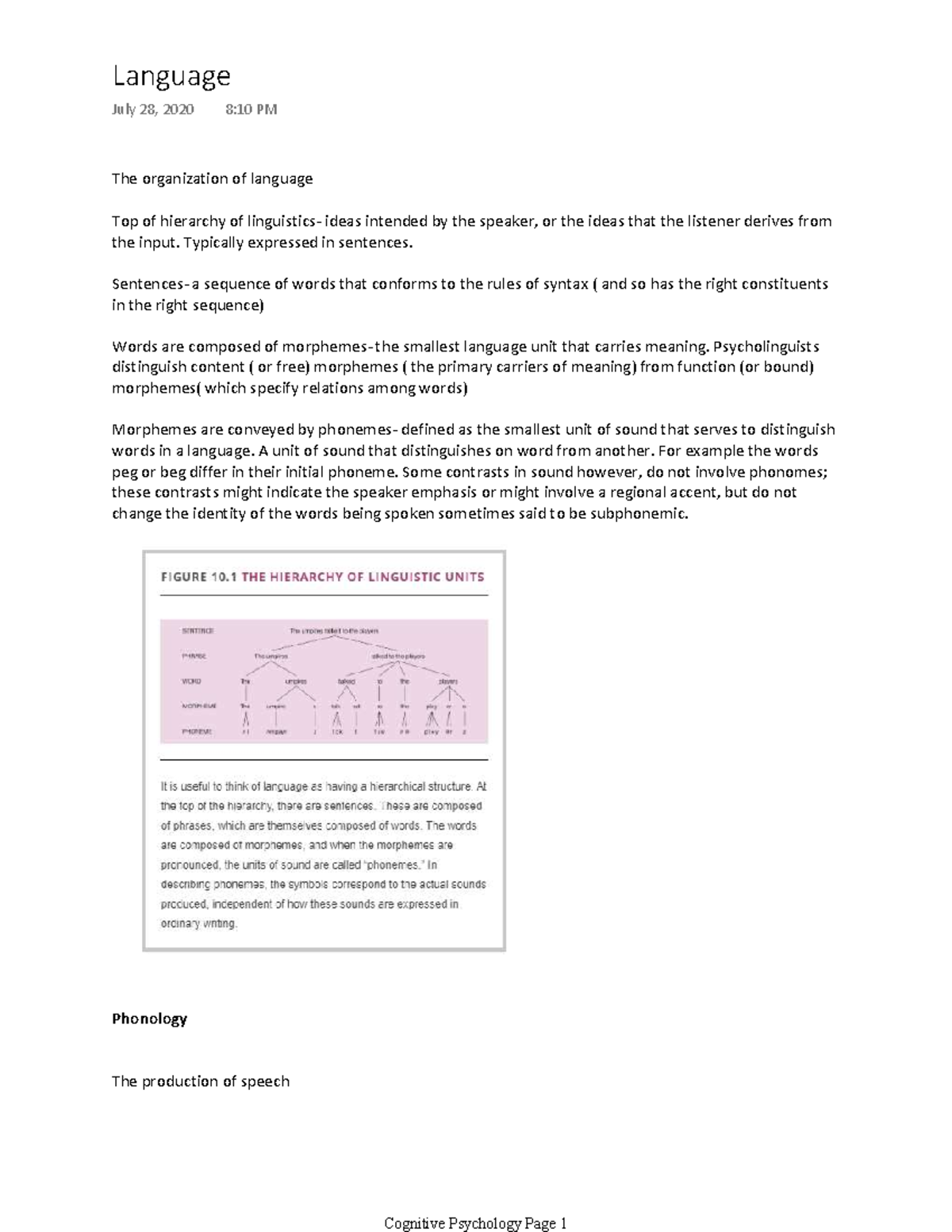 Chapter Ten - An Introduction To Cognitive Psychology - The ...