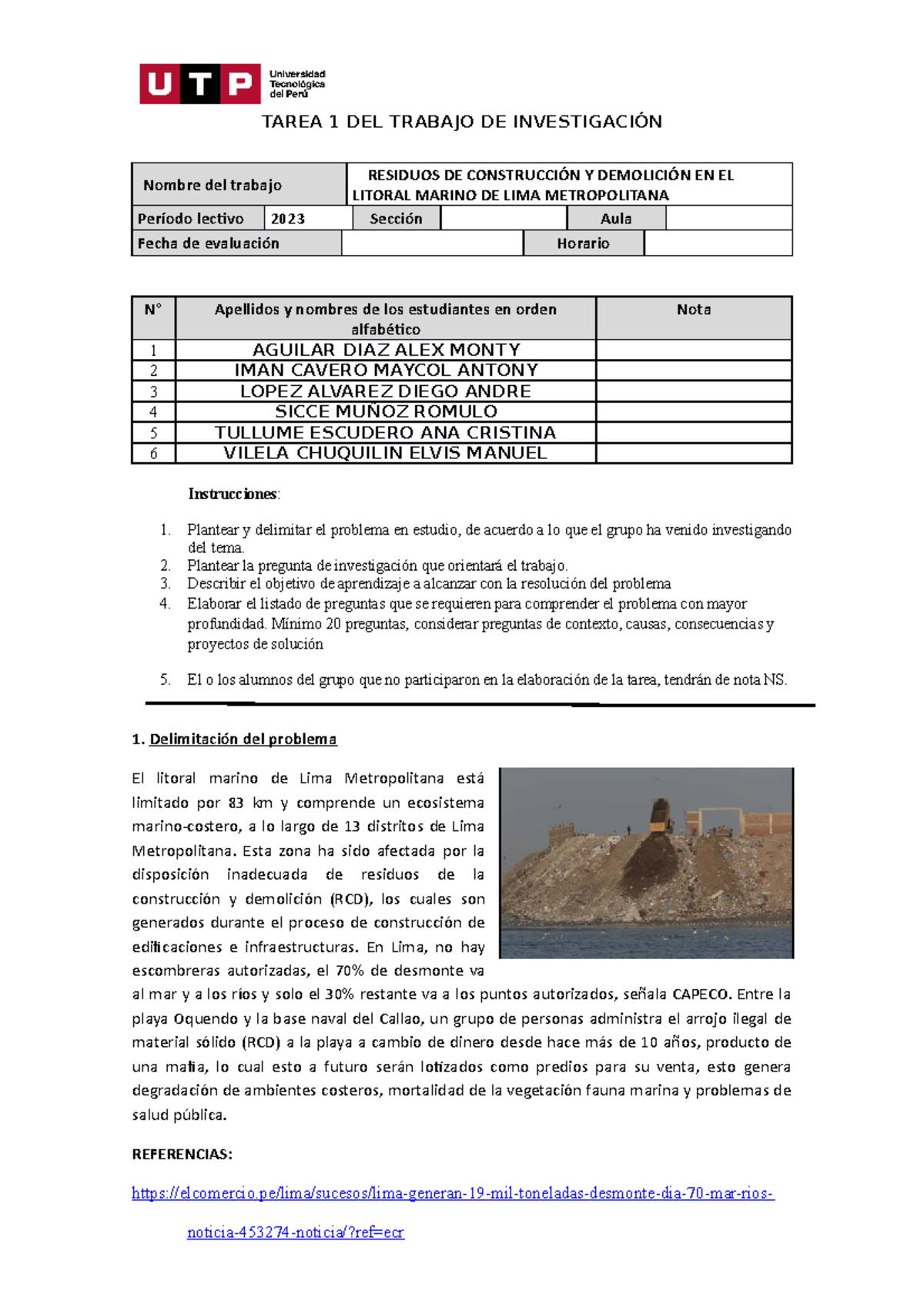 Semana 5 - Tarea 1 - Plantilla - Delimitación del tema de investigación ...