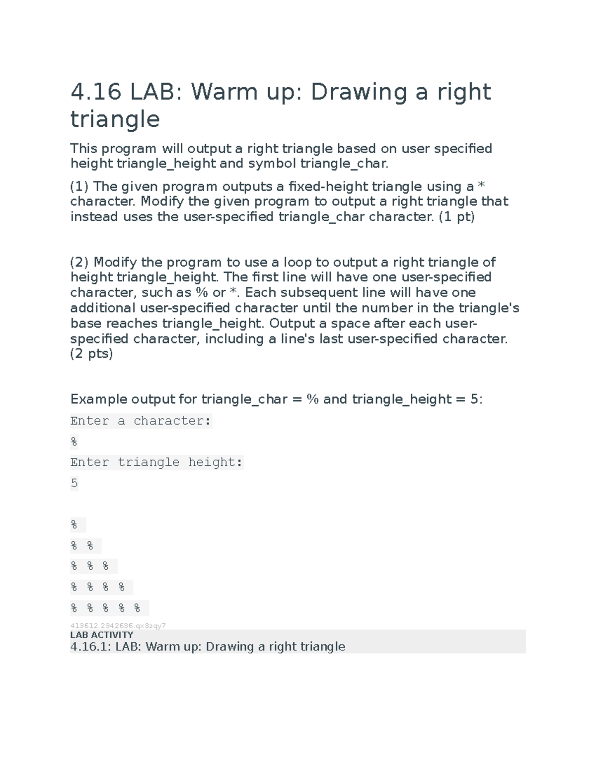 4 16 LAB Warm Up Drawing A Right Triangle IT 140 SNHU StuDocu