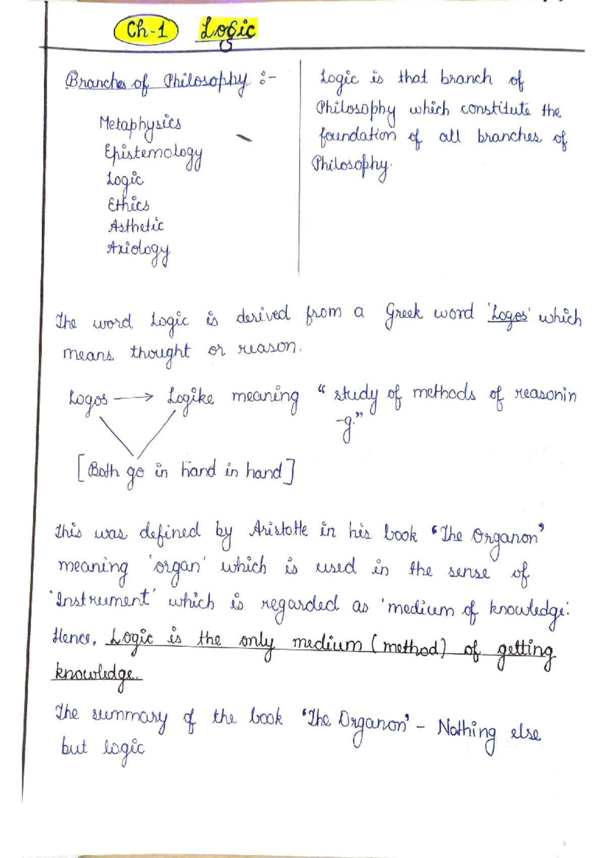 Philosophy paper 2 logic 2nd year - Bachler of art - Studocu