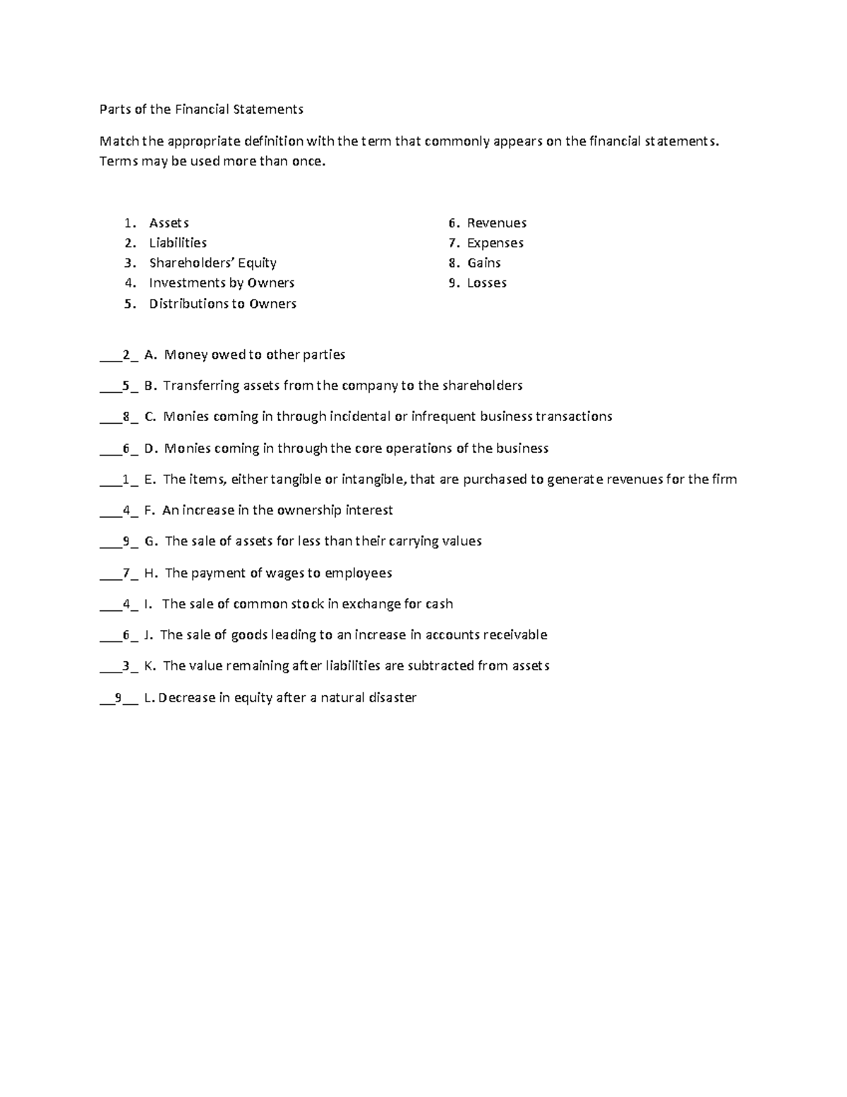 section-1-solutions-to-1-18-parts-of-the-financial-statements-match-the-appropriate