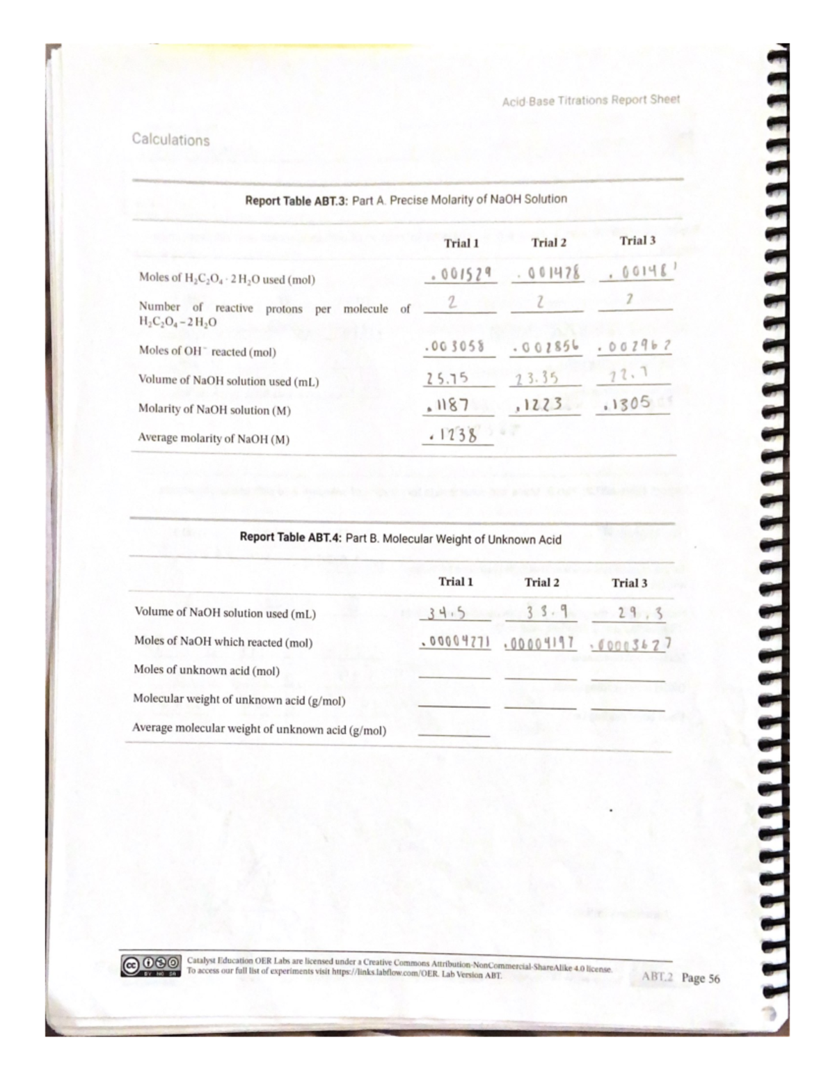 Chemistry Lab Answers CHM209 Studocu