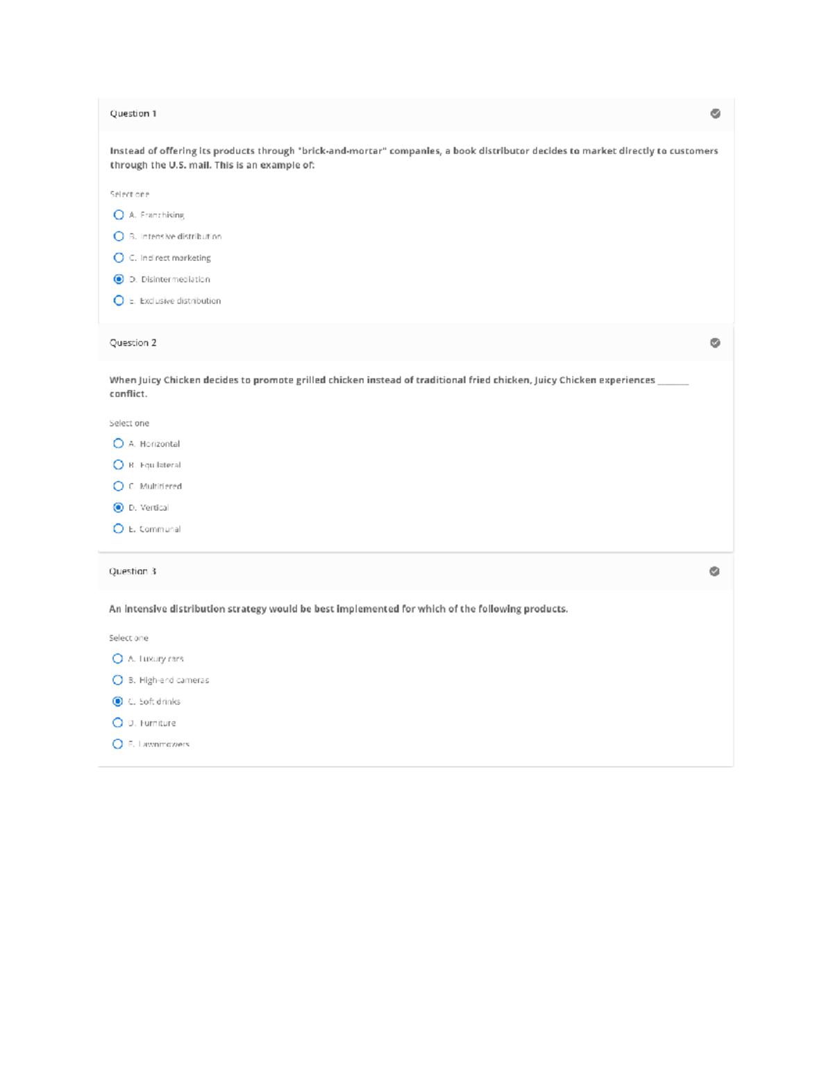 Topic 6 Quiz ALL QUESTIONS COMPLETED MKT315 GCU Studocu