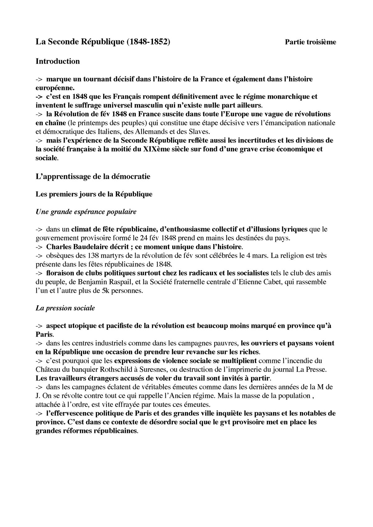 dissertation seconde republique