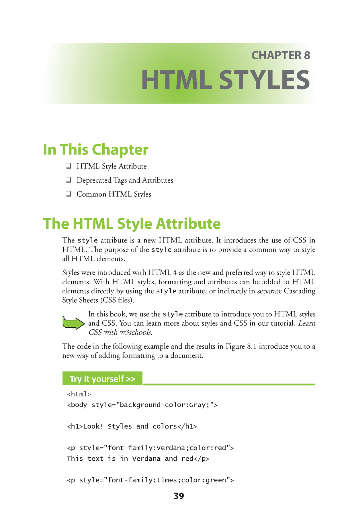 learn-html-and-css-with-w3schools-chapter-8-html-styles-in-this-chapter-html-style-attribute