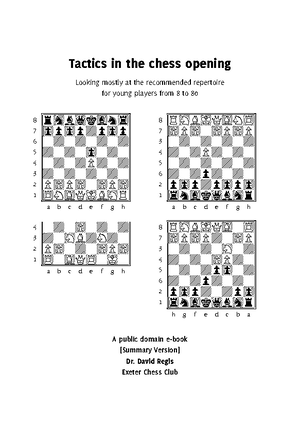 Tactics in the chess opening - PDF Free Download