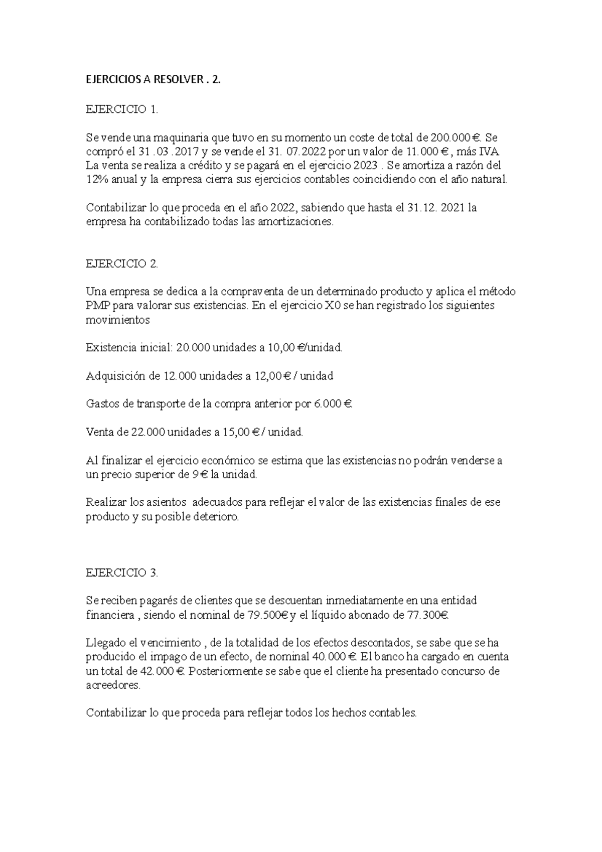 Ejercicios A Resolver. 2. ADE - EJERCICIOS A RESOLVER. 2. EJERCICIO 1 ...