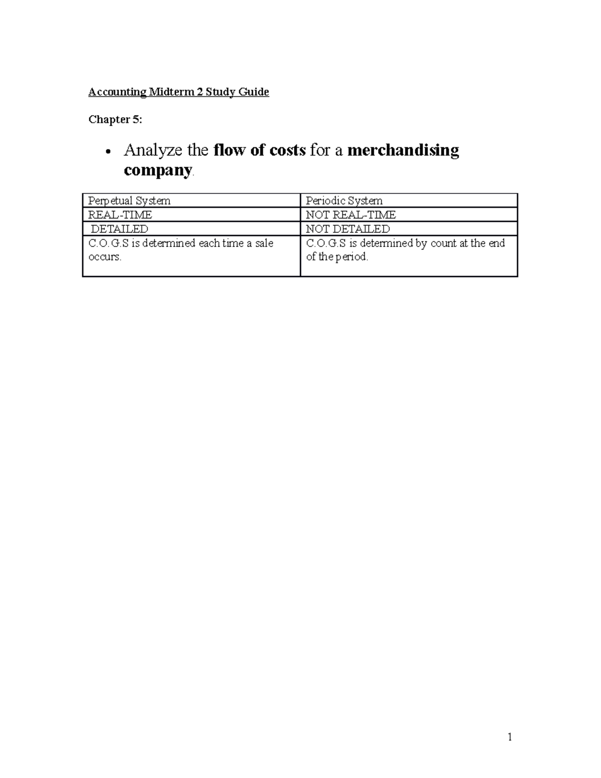 Outside Resource Study Guide for Midterm 2 - Accounting Midterm 2 Study ...