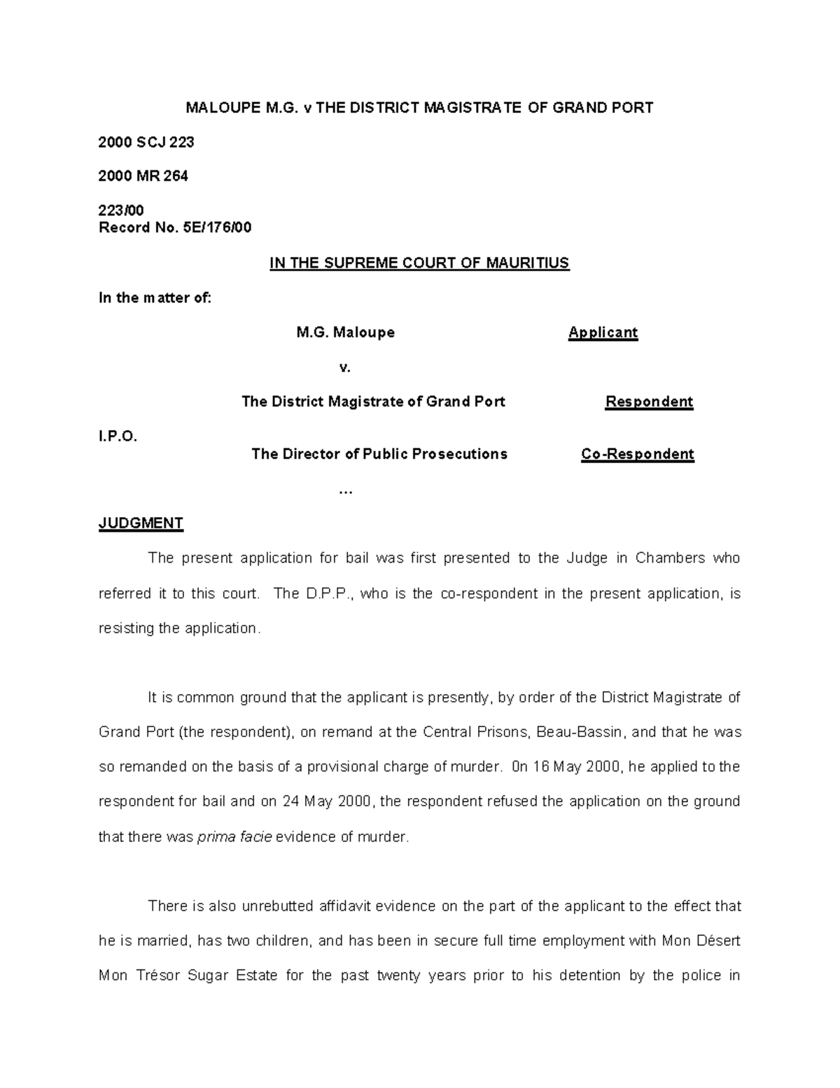 Maloupe-m-g-v-district-magistrate-grand-port-2000-scj-2232016 ...