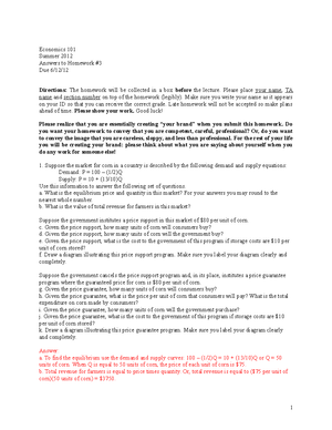 ECO 202 Project - Economics - ECO 202 Project Economic Summary Report ...