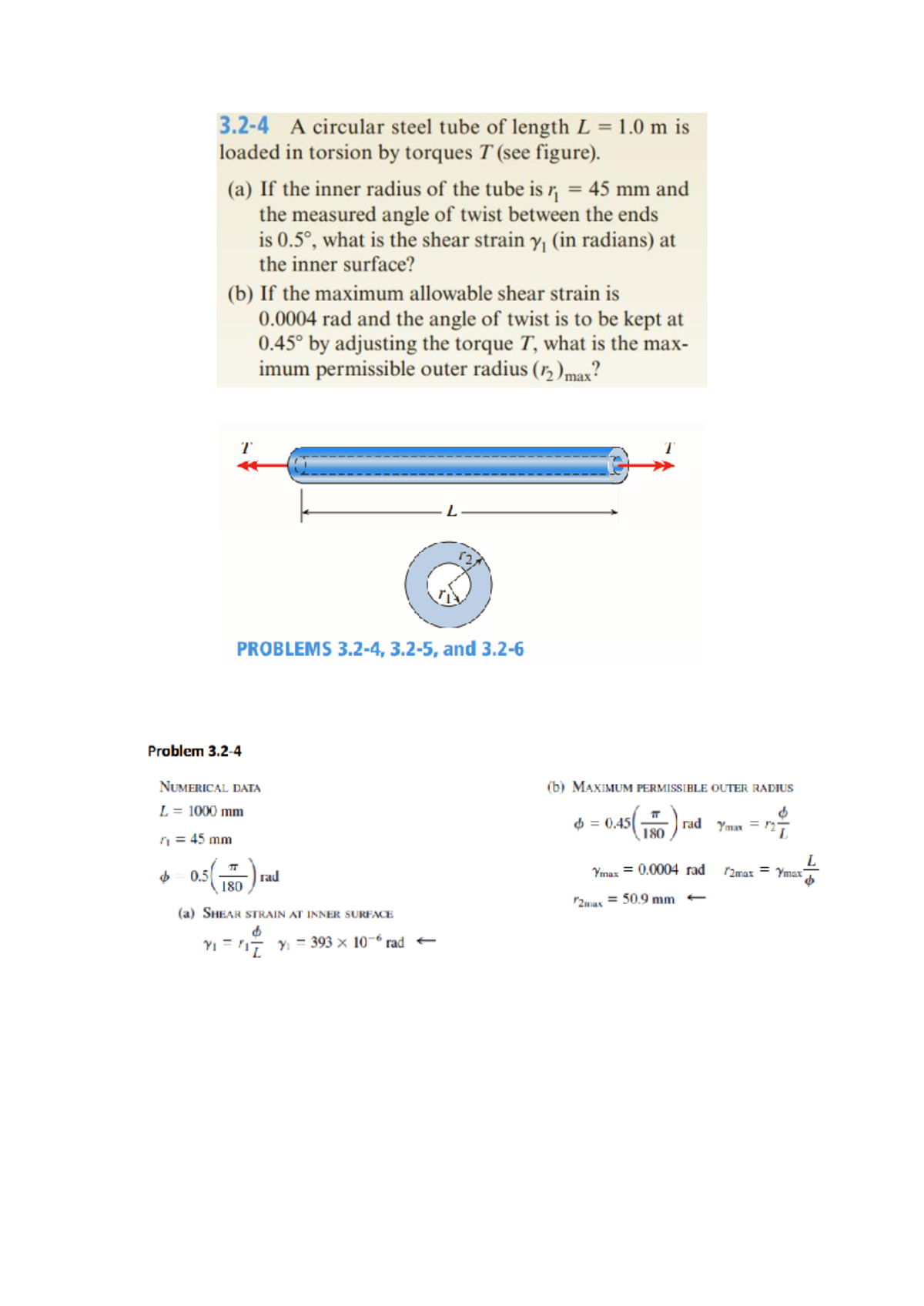 Ch3 Problems & Answers - Mechanics of materials - Studocu