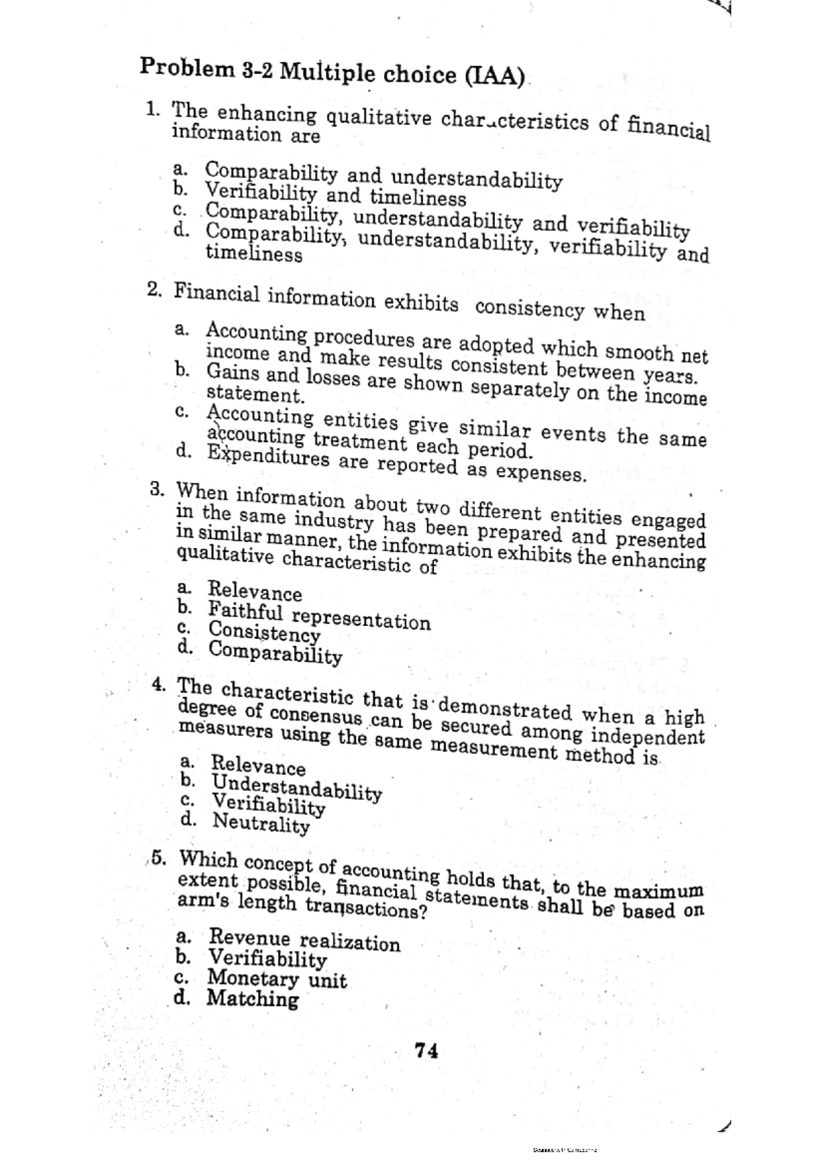 Module 3 - Chapter 3 - Multiple Choice - Problem Multiple Choice (LAA ...