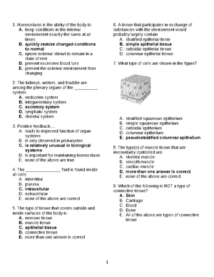 Student answer sheet for cardiovascular system recitation activity ...