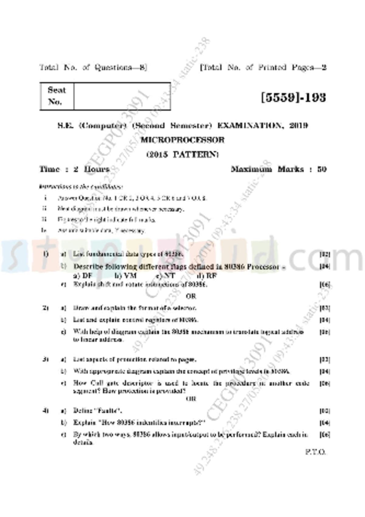 MP - micro processor unit 3 notes. - Microprocessor Architecture - Studocu