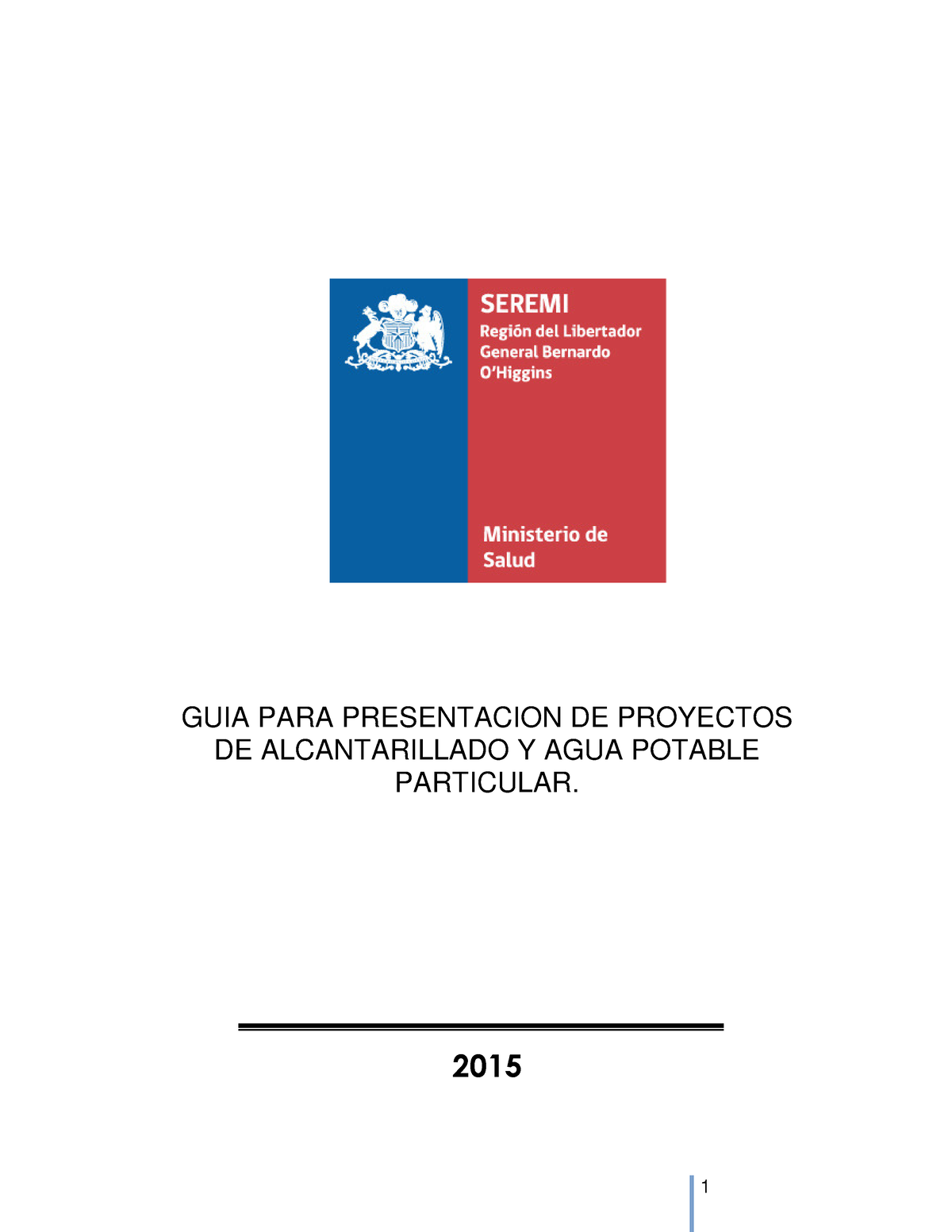 Manual De Presentación Proyectos Agua Y Alc 2015 - 1 GUIA PARA ...