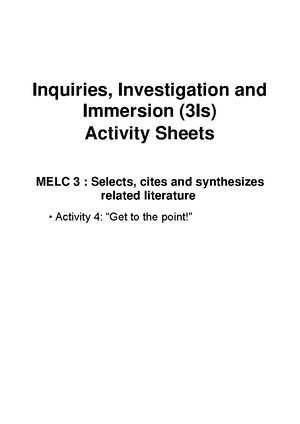 3Is - Qualitative and Qualitative Research - Inquiries, Investigation ...